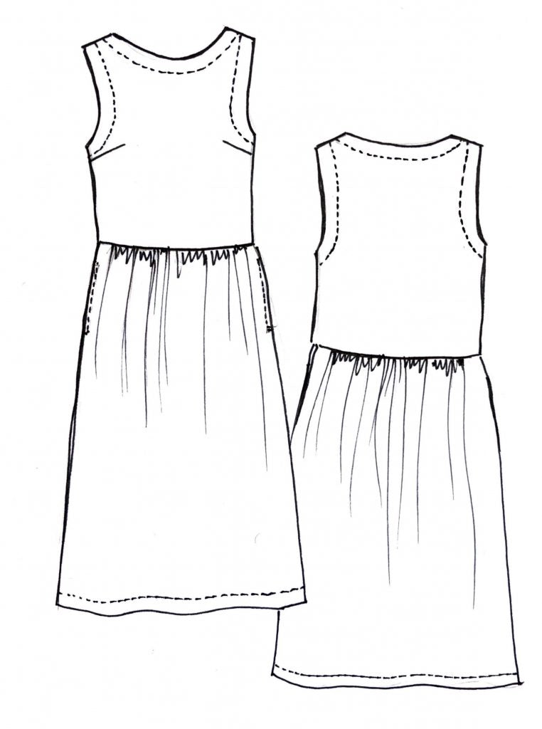 Tessuti - Felicia Pinafore Dress Pattern (UK 18-22)