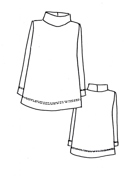 Tessuti Hazelwood Top Pattern Sketch