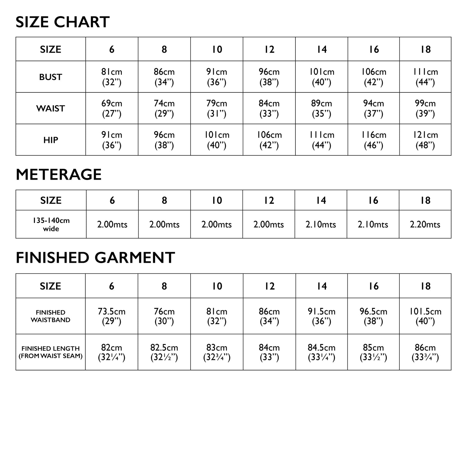 Tessuti - Madden Skirt Pattern (UK 6-18)