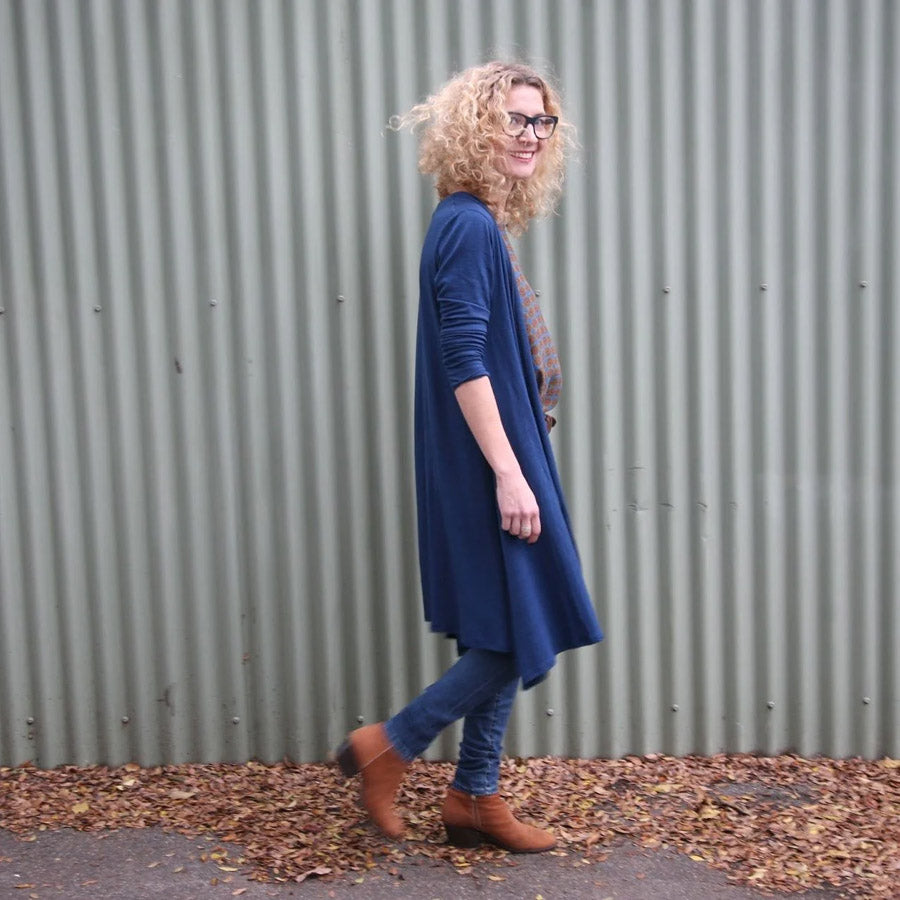 Tessuti - Megan Longline Cardigan Pattern (UK XXS-XL)