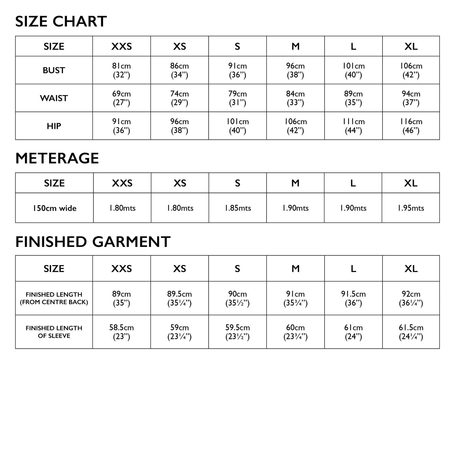 Tessuti - Megan Longline Cardigan Pattern (UK XXS-XL)