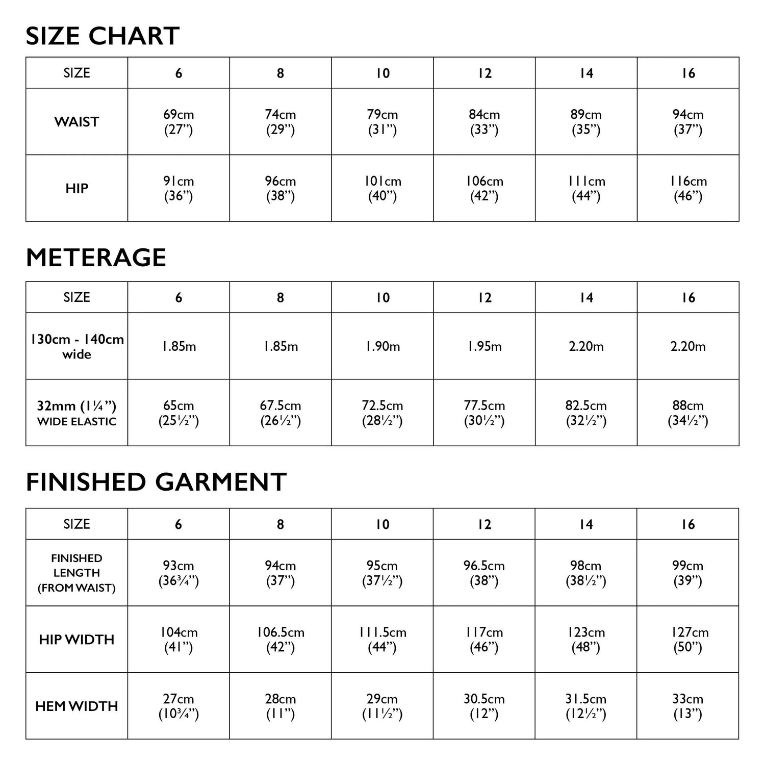 Tessuti - Naia Pants Pattern (UK 16-22)
