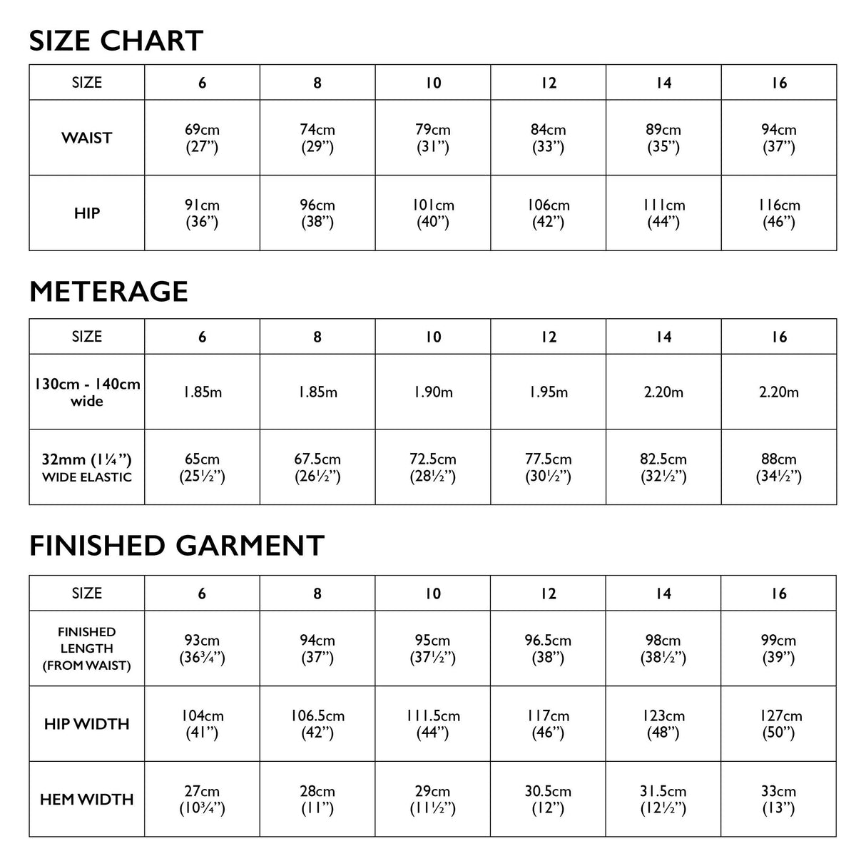 Tessuti - Naia Pants Pattern (UK 16-22)