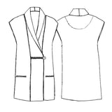 Tessuti - Torino Vest Sewing Pattern (UK 6-22)