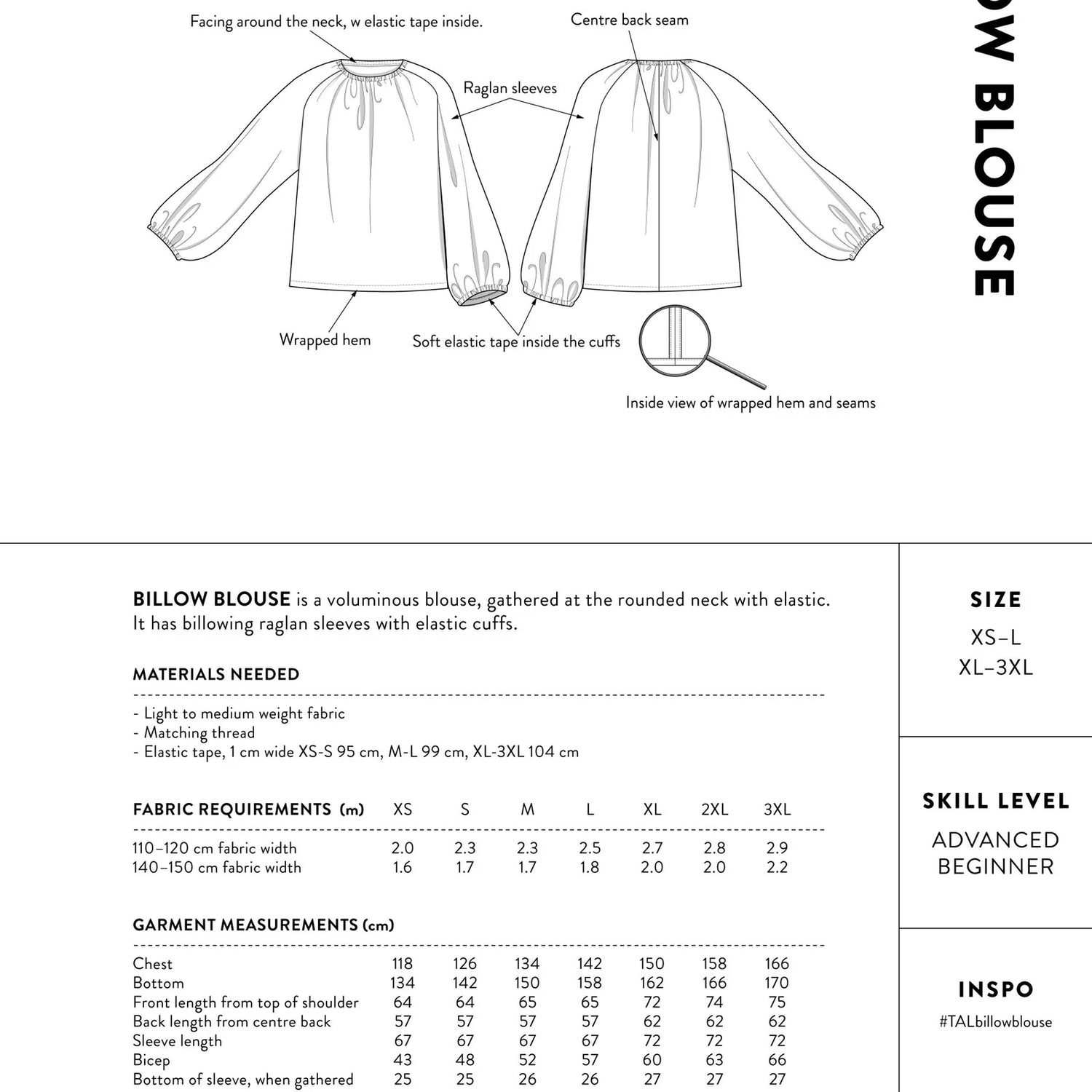 The Assembly Line - Billow Blouse Pattern