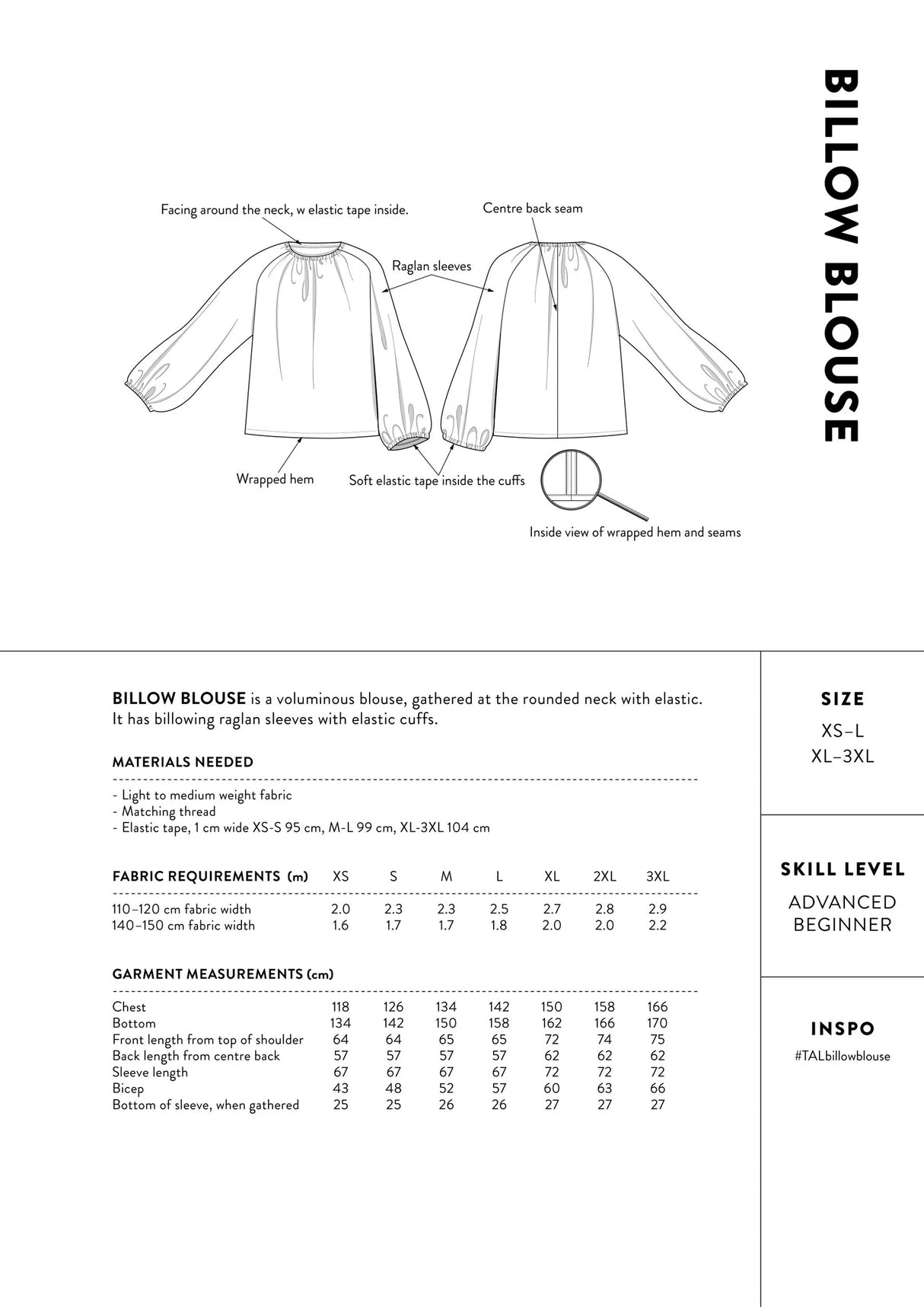 The Assembly Line - Billow Blouse Pattern