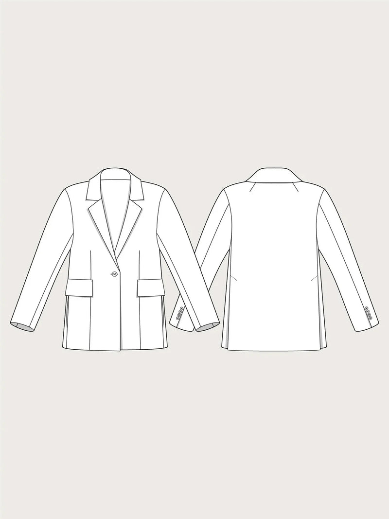 The Assembly Line Blazer | Paper Sewing Pattern – Croft Mill