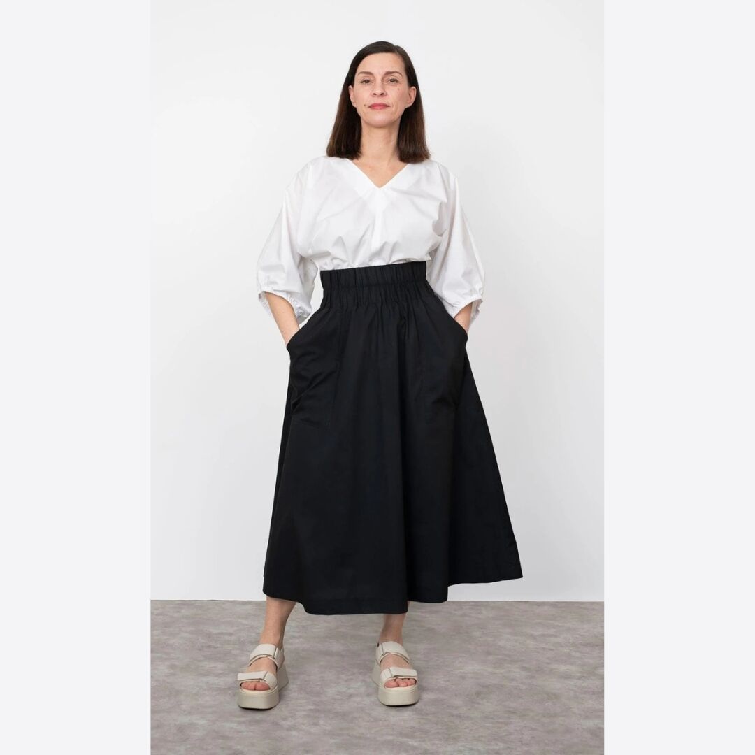 The Assembly Line - Elastic Waist Maxi Skirt Pattern (Sizes XS-3XL)