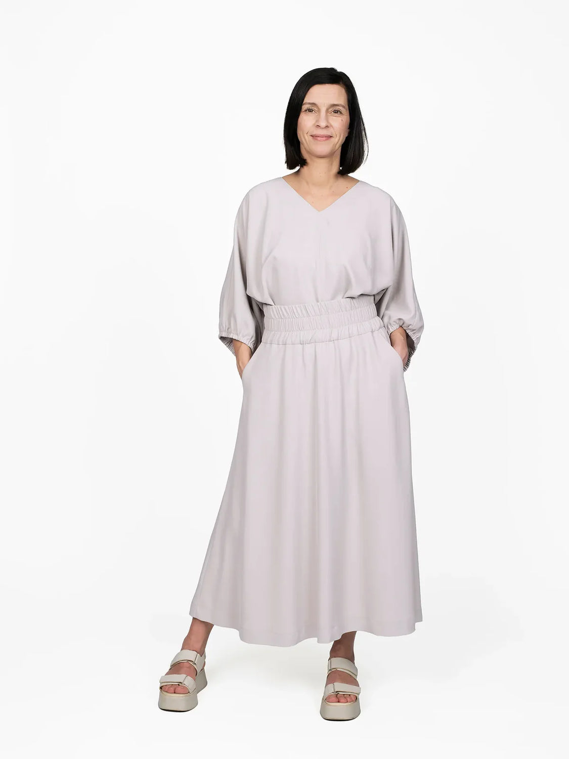 The Assembly Line - Elastic Waist Maxi Skirt Pattern (Sizes XS-3XL)