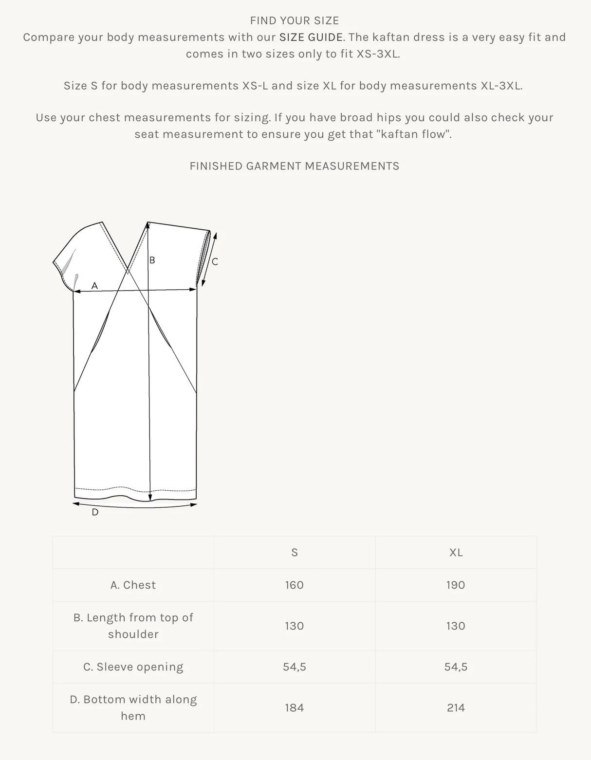The Assembly Line - Minimalist Kaftan Dress Pattern