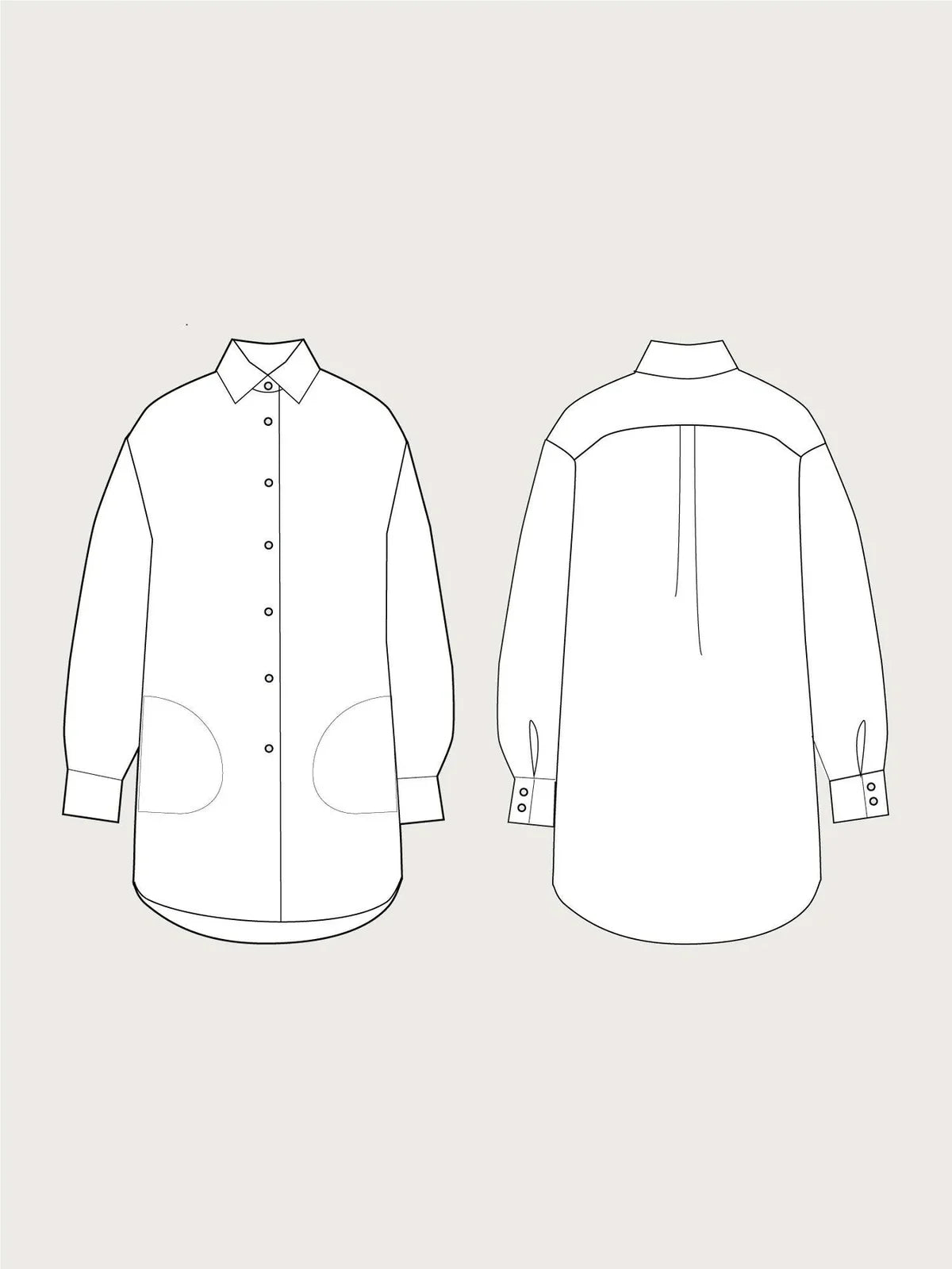 The Assembly Line - Oversized Shirt Pattern