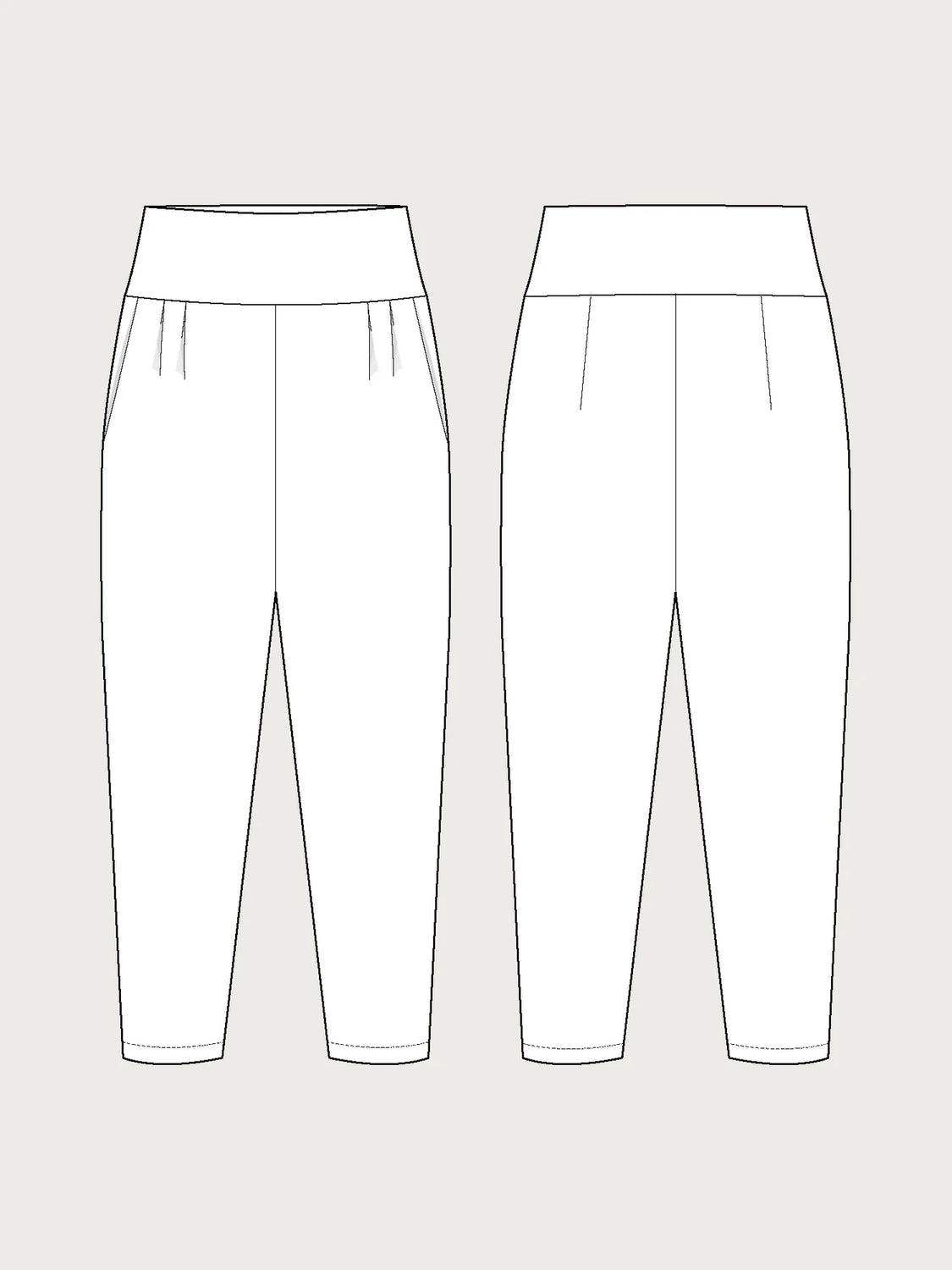 The Assembly Line - Pleated Trousers Pattern