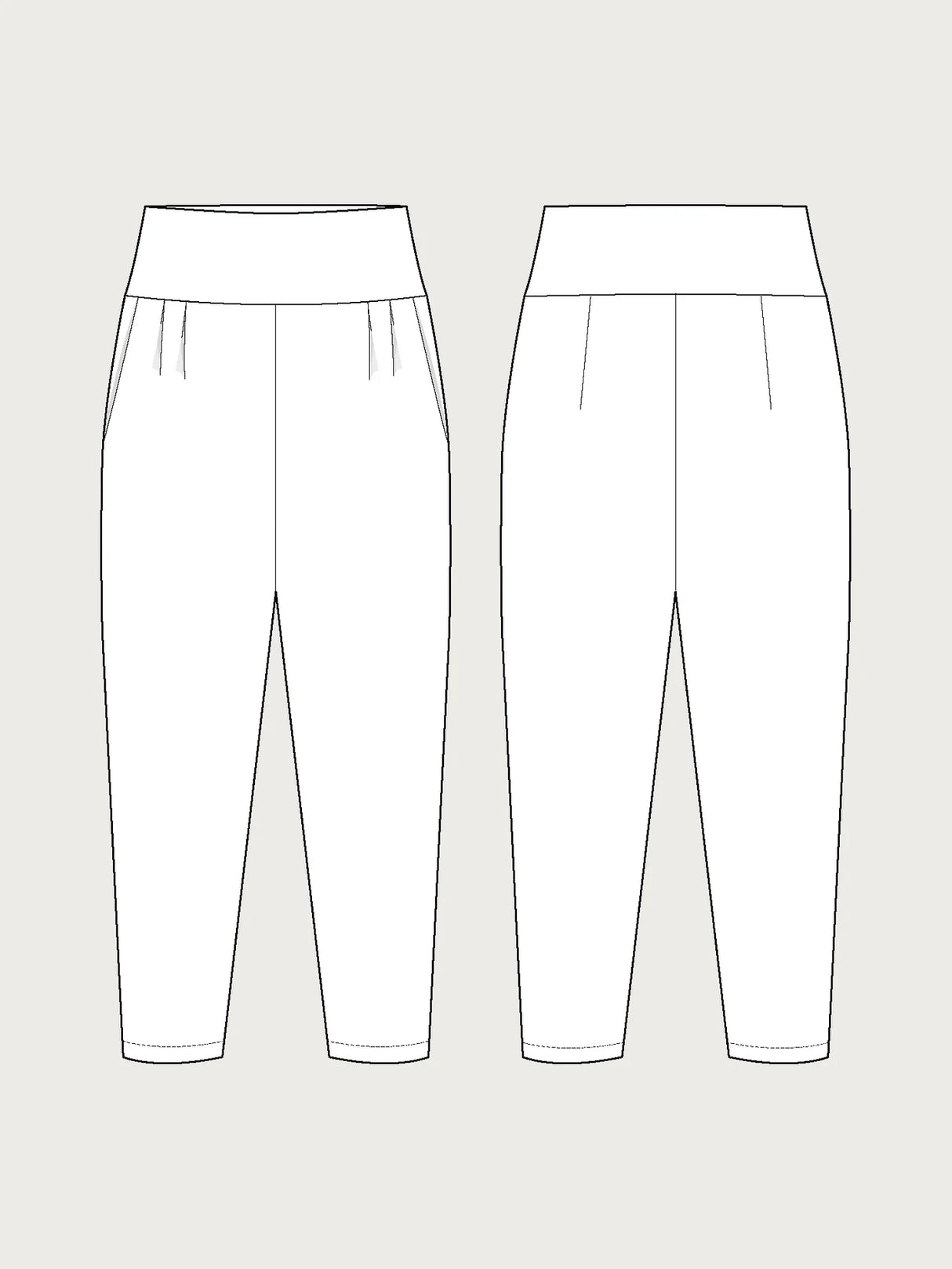 The Assembly Line - Pleated Trousers Pattern