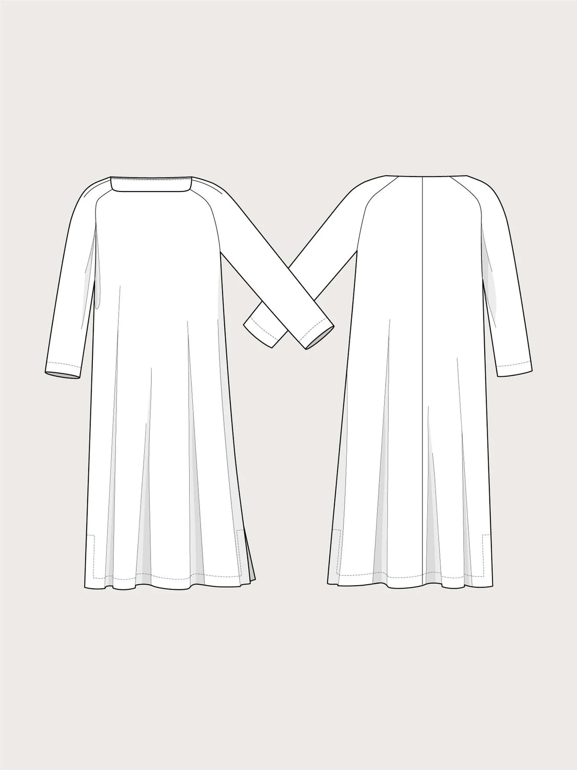 The Assembly Line - Square Neck Dress Pattern