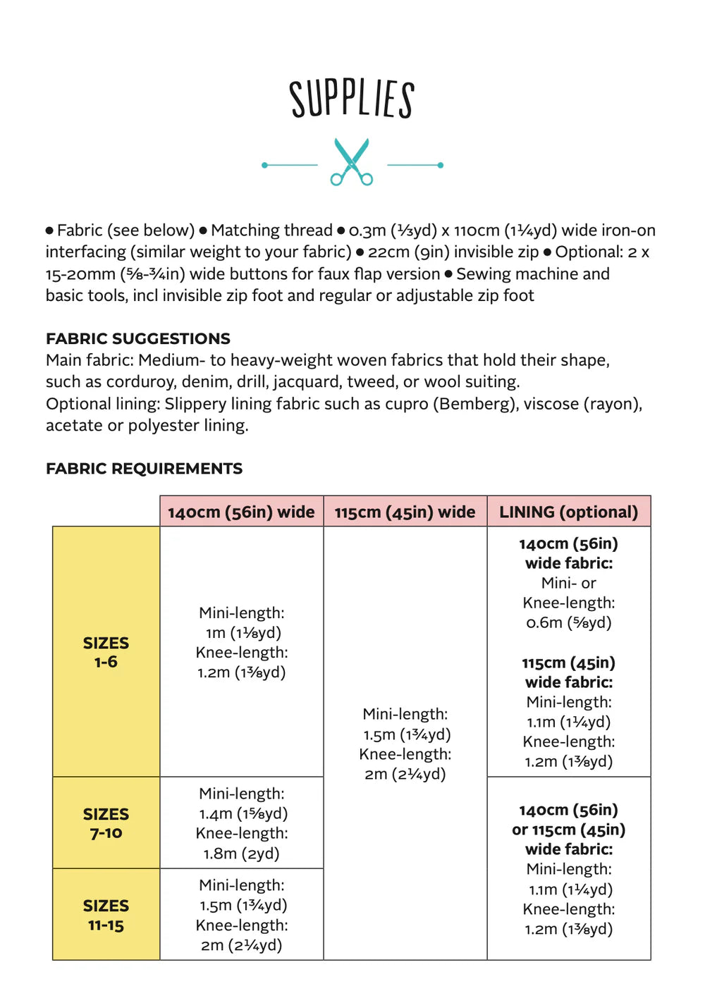 Tilly and the Buttons - Ramona Skirt Pattern (UK 6-34)