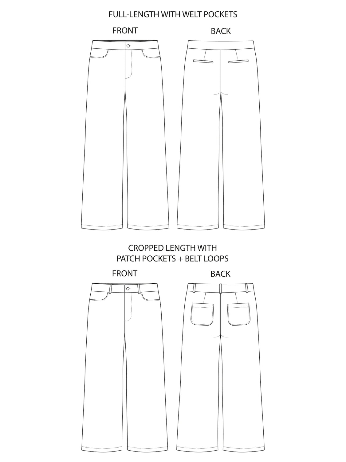 Tilly and the Buttons - Thea Trousers Pattern (UK 6-34)