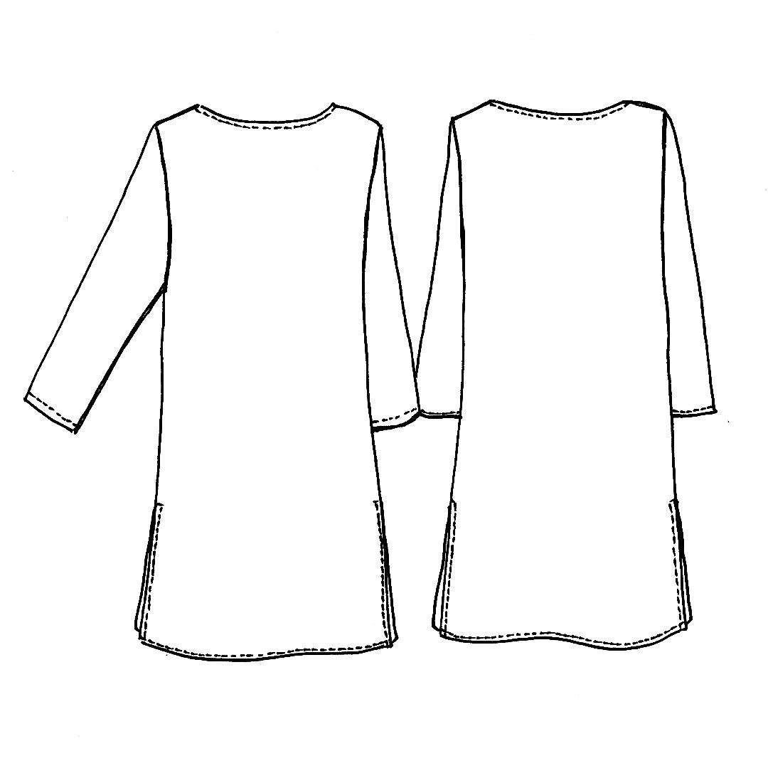 Tosca Tunic Pattern Tessuti Sketch