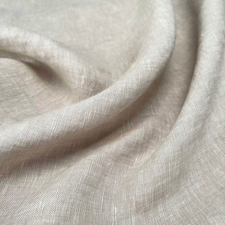 Traditional Linen Natural Stone Rami Woven Dress Fabric