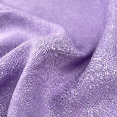Traditional Linen Violet Purple Rami Woven Dress Fabric