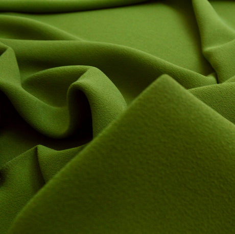 Triple Crepe Lime Polyester Crepe Dress Fabric Cu