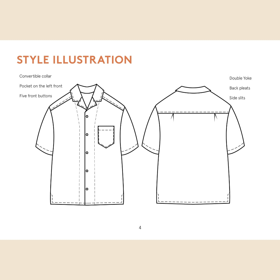 Wardrobe By Me - Men‚Äö?Ñ?¥s Tropical Shirt Pattern