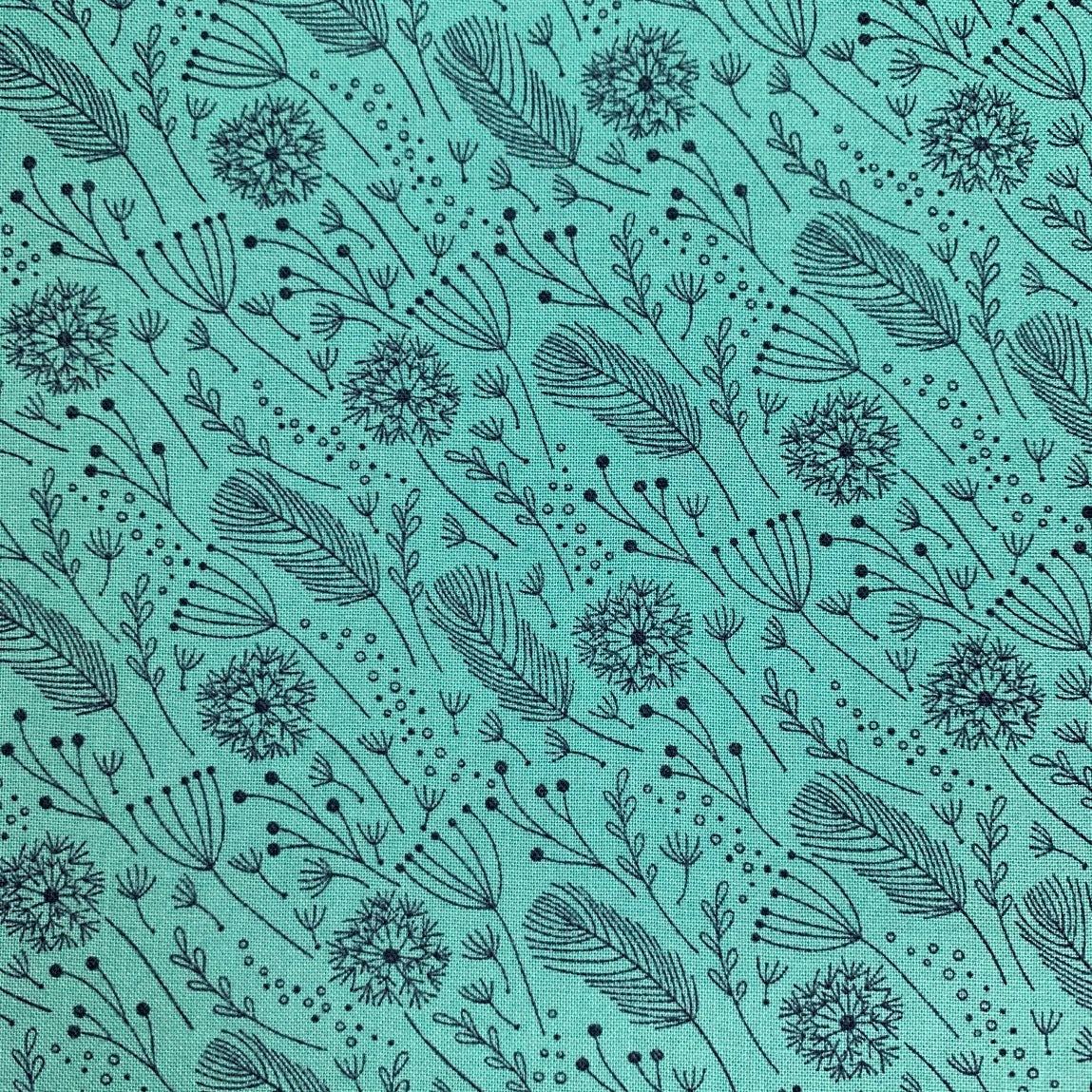 Cotton - Dandelion - Aqua