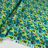 Remnant - Cotton - Pansie - Green (1.35m)