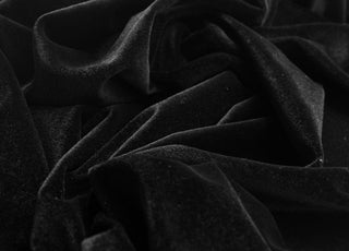 Velour Black Dress Fabric Cud
