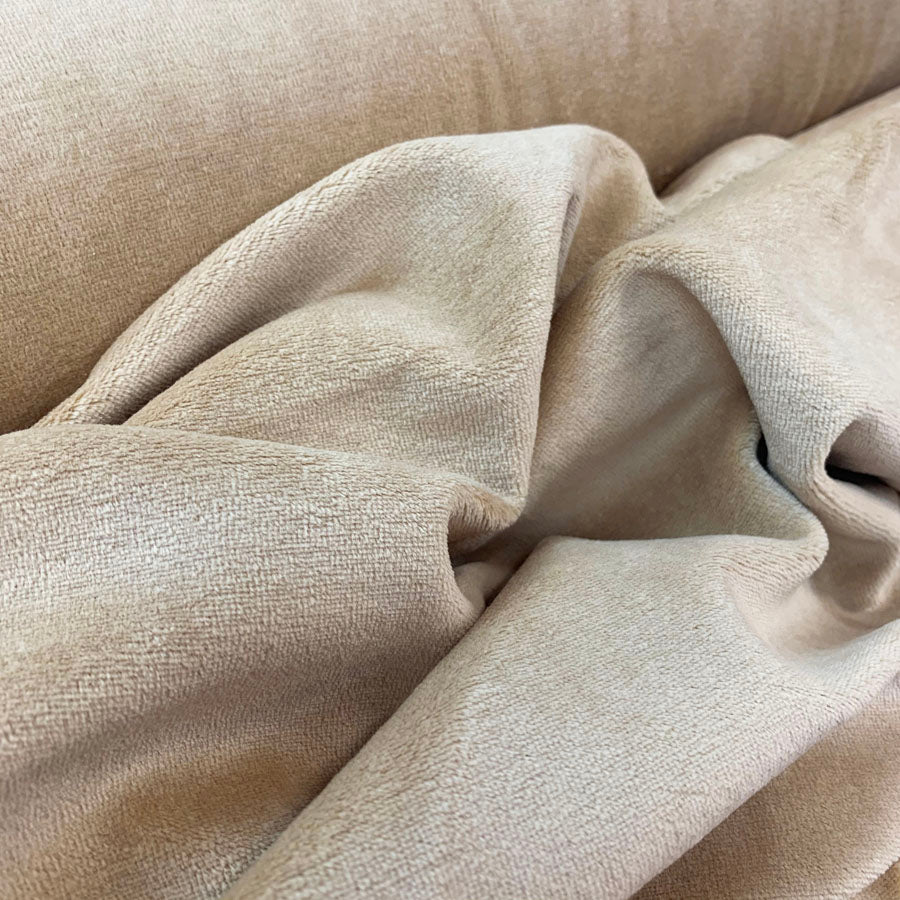 Velour Cotton Poly Fabric Serena Blonde Close Up 18B9Fe61 B754 4F96 B318 9Cac8B1D66Cf