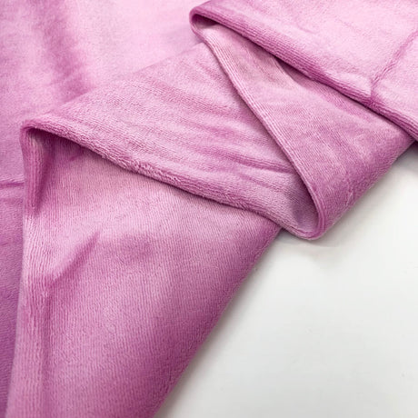 Velour Cotton Poly Fabric Serena Blush Fold
