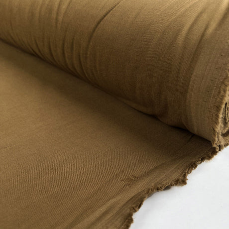 Velvety Cotton Italian Needlecord Brown Corduroy Shirting Fabric Roll