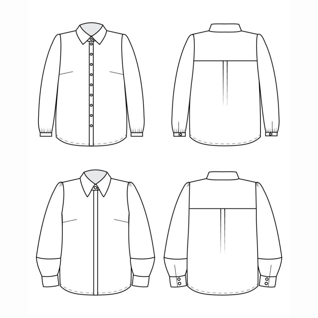 Cashmerette - Vernon Shirt Sewing Pattern (US 12-32)