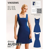 Vikisews - Audrey Dress Sewing Pattern (UK 6-24)