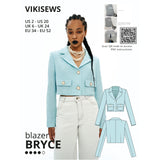 Vikisews - Bryce Blazer Sewing Pattern (UK 6-24)