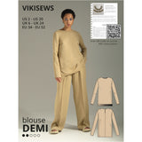 Vikisews - Demi Blouse Sewing Pattern (UK 6-24)