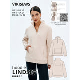 Vikisews - Lindsey Hoodie Sewing Pattern (UK 6-24)