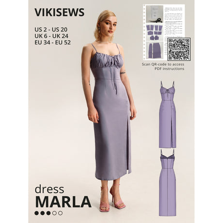 Vikisews Marla Dress Sewing Pattern Cover