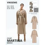 Vikisews - Martina Coat Sewing Pattern (UK 6-24)