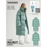 Vikisews - Nurit Coat Sewing Pattern (UK 6-24)