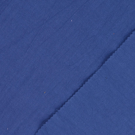 Vintage Cotton Blue Oeko Tex Dressmaking Fabric Fold