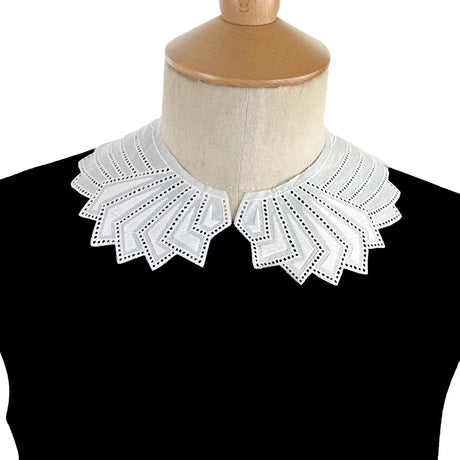 Vintage Embroidered Cotton Collar Wendy