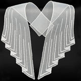 Organza Embroidered Collar - Lady Rosamund - White