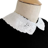 Embroidered Collar - Holly - White