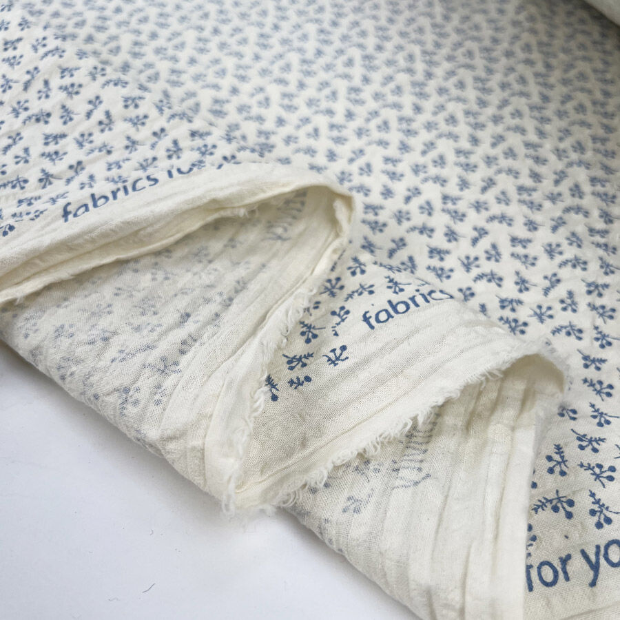 Vintage Seersucker - Blue Sprig