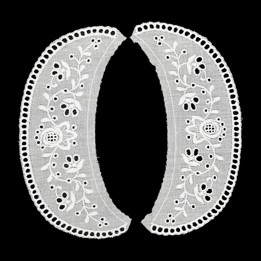 Embroidered Collar - Peter Pan - Tiger Lily - White