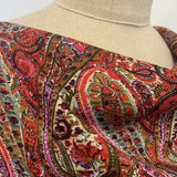 Viscose Twill - Paisley - Red