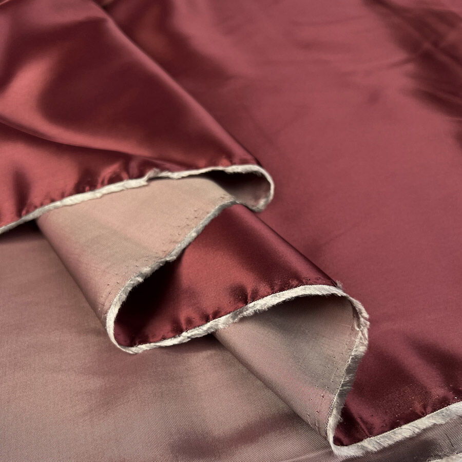 Viscose Acetate Lining - Wine