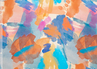 Viscose Colourful Paint Dress Fabric Artist S Palette Scale
