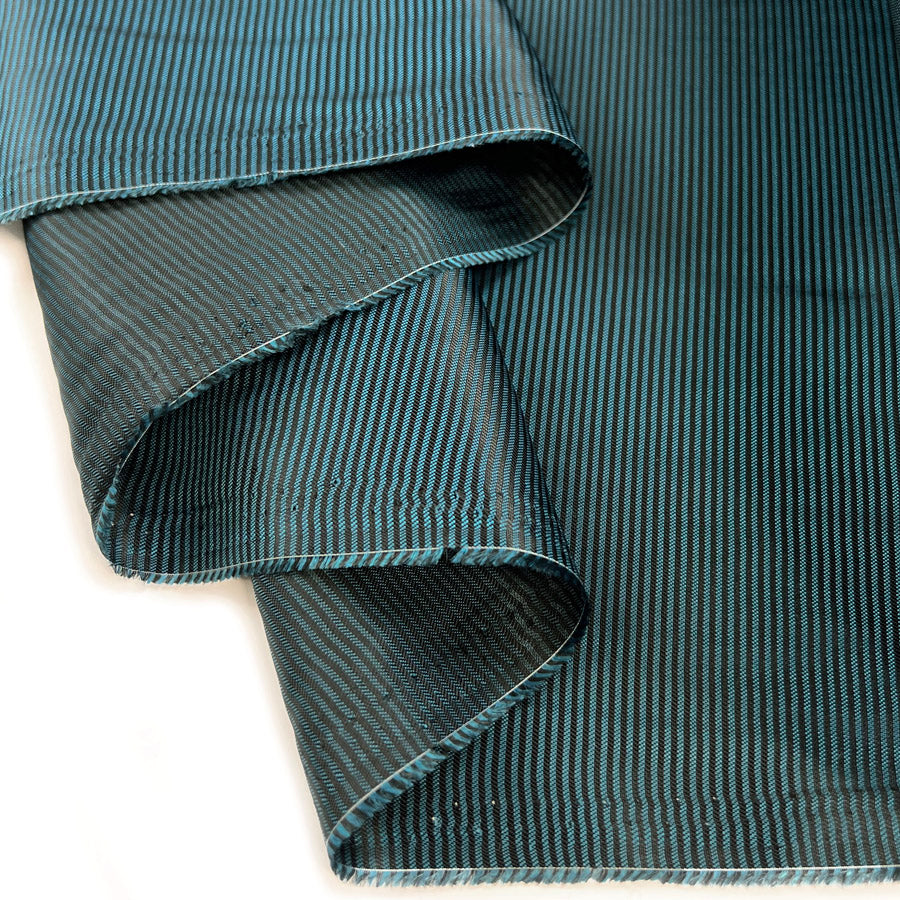 Viscose Lining - Teal Stripe