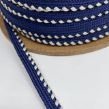 Flanged Insert Piping Cord - Navy & White